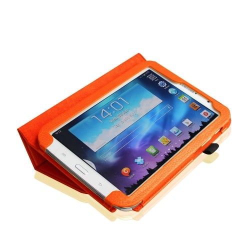 etui pour tablette galaxy note 8 quot stand orange etui pour tablette galaxy note 8 quot stand orange